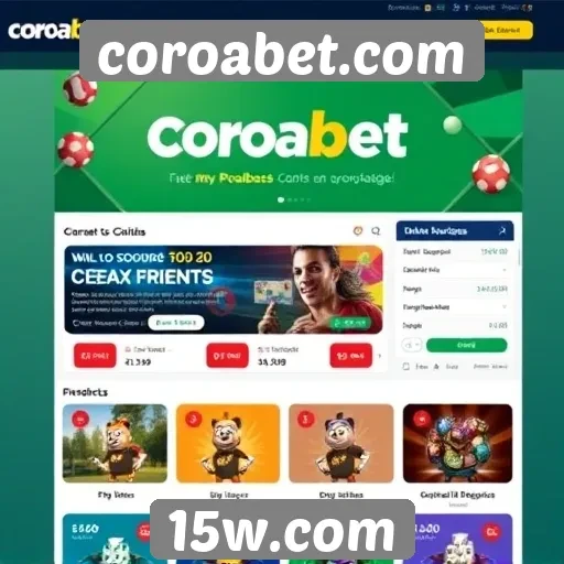 Acessibilidade e design do site coroabet.com