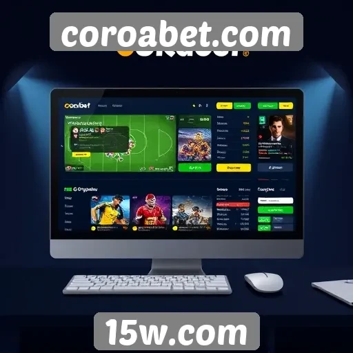 Análise da interface do site coroabet