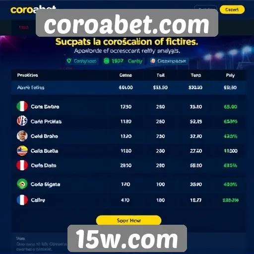 Comparação entre coroabet.com e concorrentes do setor
