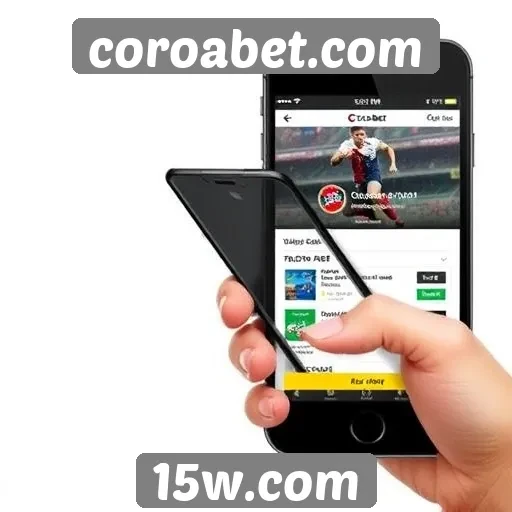 Experiência mobile no acesso ao coroabet.com