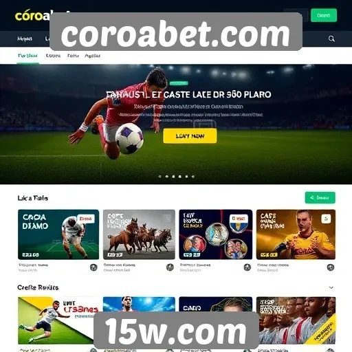 Facilidade de navegação na plataforma coroabet.com