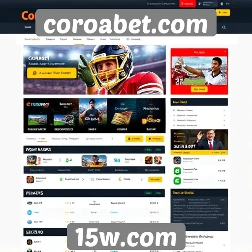 Interface do usuário do site Coroabet é intuitiva